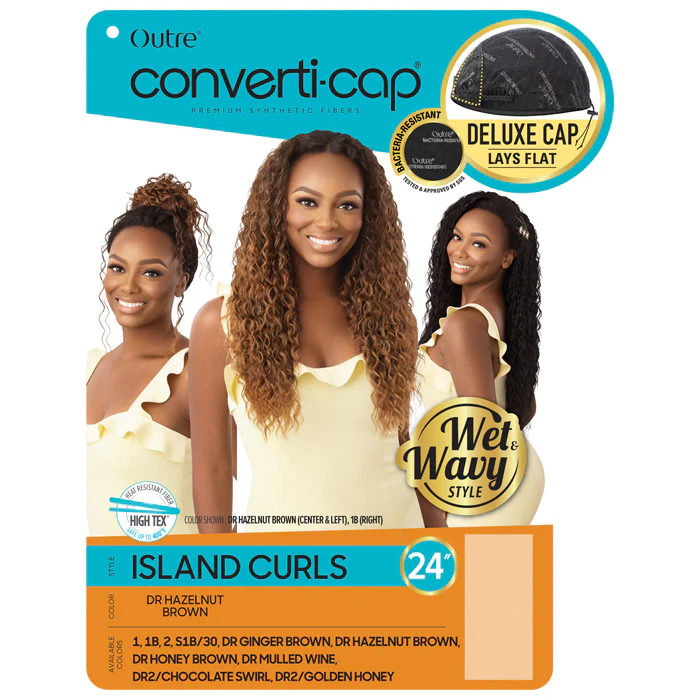 Outre Converti Cap Wet & Wavy Style Half Wig - ISLAND CURLS - Image 5