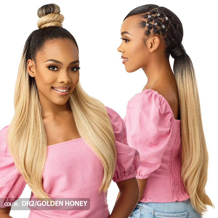 Outre Converti Cap + Wrap Pony Half Wig - KISS & TELL - Image 2