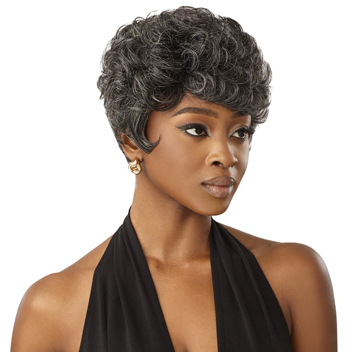 Outre Fab & Fly 100% Human Hair Gray Glamour Full Wig - HH-JOAN - Image 3