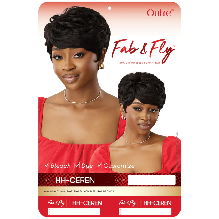 Outre Fab & Fly 100% Unprocessed Human Hair Full Wig - HH-CEREN - Image 4