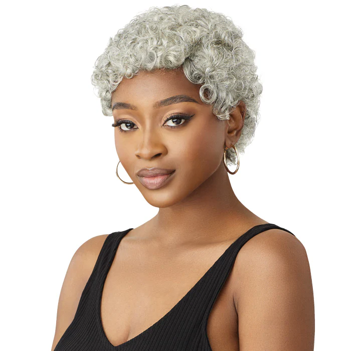 Outre Fab & Fly Gray Glamour 100% Human Hair Full Wig - HH-CARLIE - Image 2