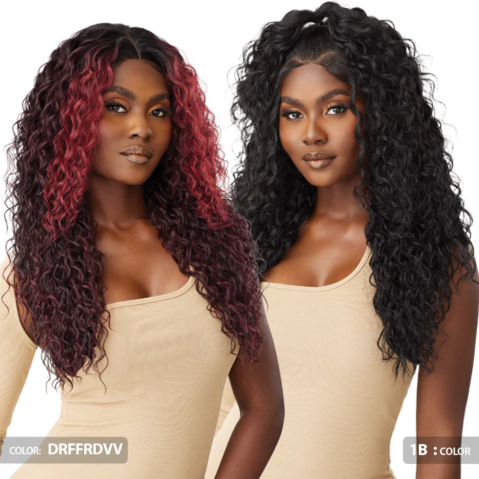 Outre Glueless 100% Human Hair Blend 5X5 HD Lace Front Closure Wig - HHB-MALAYSIAN DEEP 26" - Image 2