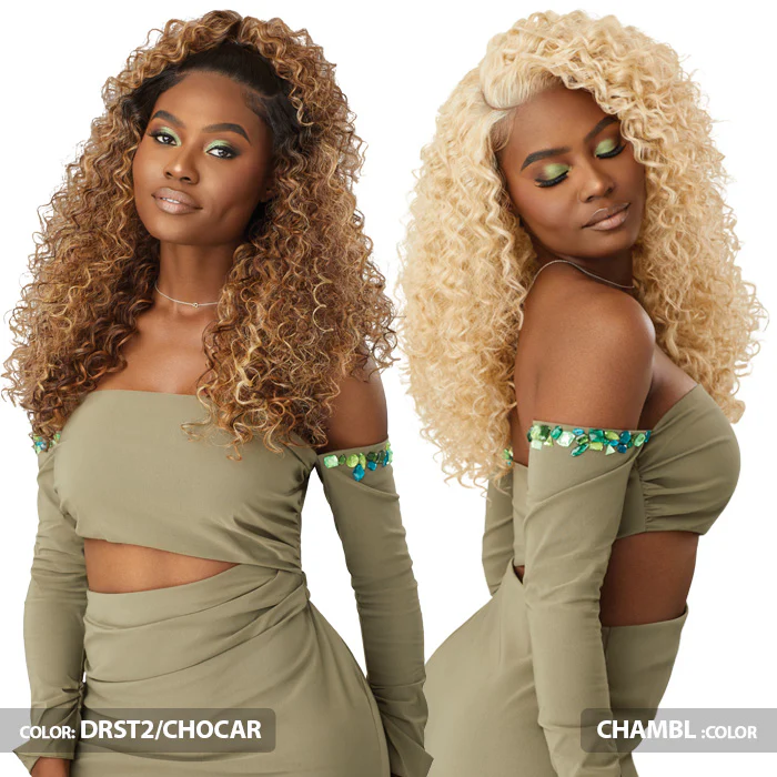 Outre Glueless 6x5 Pre-Cut Lace Closure Wig - HHB-DOMINICAN CURLY 22" - 100% Human Hair Blend - Image 2
