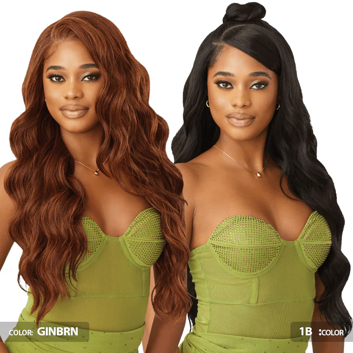 Outre Glueless 6x5 Pre-Cut Lace Closure Wig - HHB-LOOSE BODY 26" - 100% Human Hair Blend - Image 2