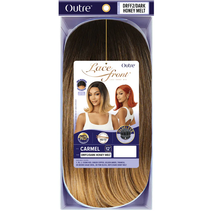 Outre Glueless HD Lace Front Wig - CARMEL - Pre-Plucked - Image 6