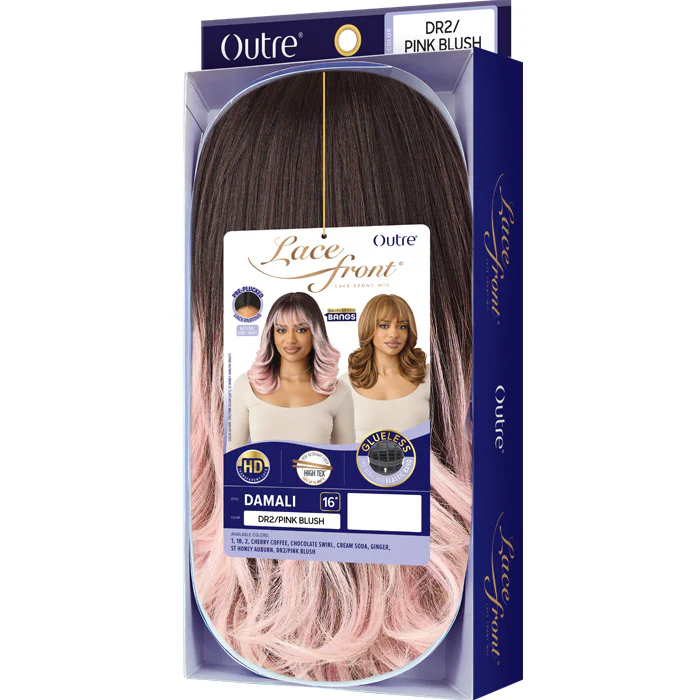 Outre Glueless Pre-Plucked HD Lace Front Part Wig - DAMALI Salon-Styled Bangs - Image 4