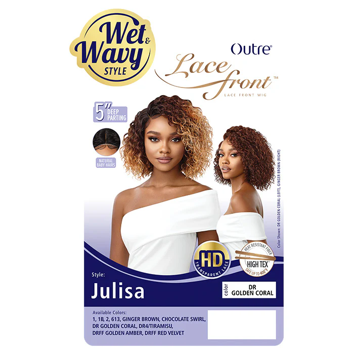 Outre HD 5" Deep Part Lace Front Wig - JULISA - Wet & Wavy Style - Image 4
