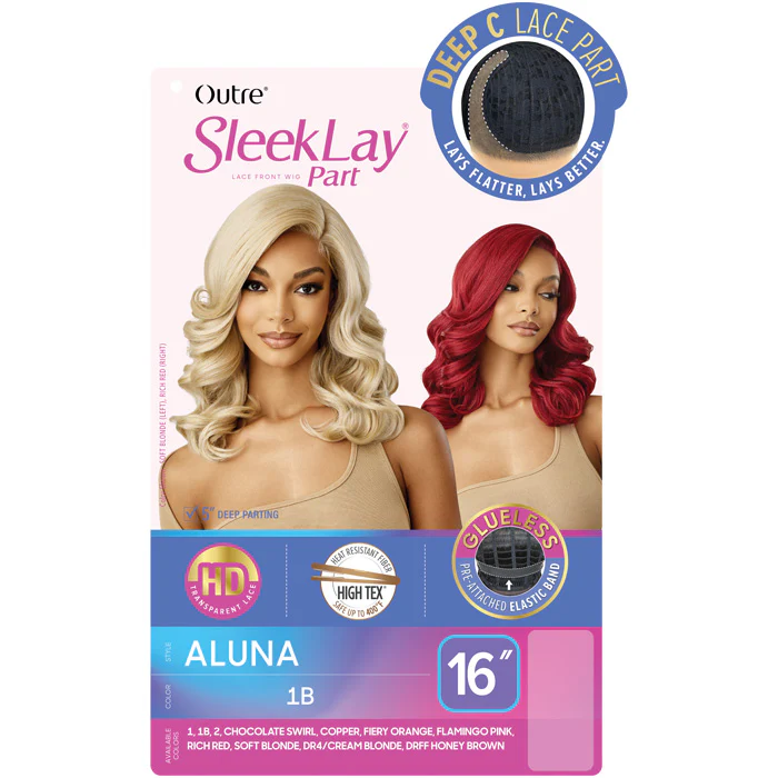 Outre HD Lace Front Wig SleekLay Glueless Deep C Lace Part Wig - ALUNA - Image 4