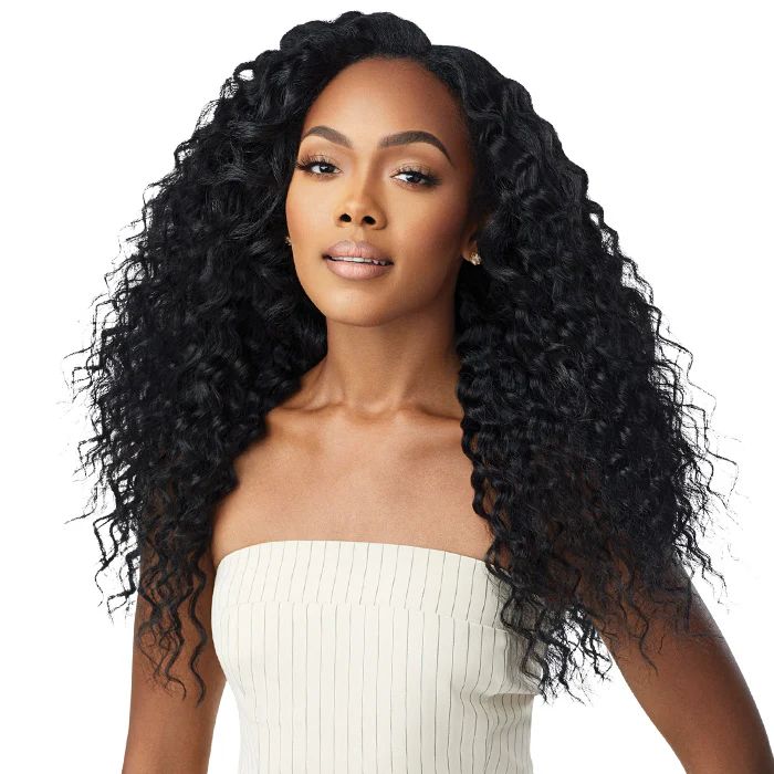 Outre Human Hair Blend Big Beautiful Hair Clip In Weave 9 PCS - PERUVIAN WAVE 18"