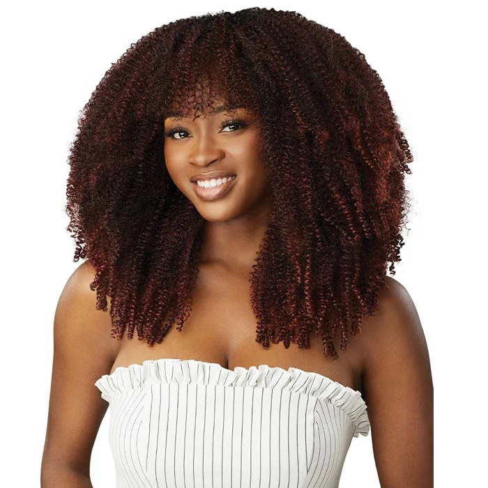 Outre Human Hair Blend Big Beautiful Hair Clip In Weave 9 PCS - SPRINGY AFRO 10" - Image 2