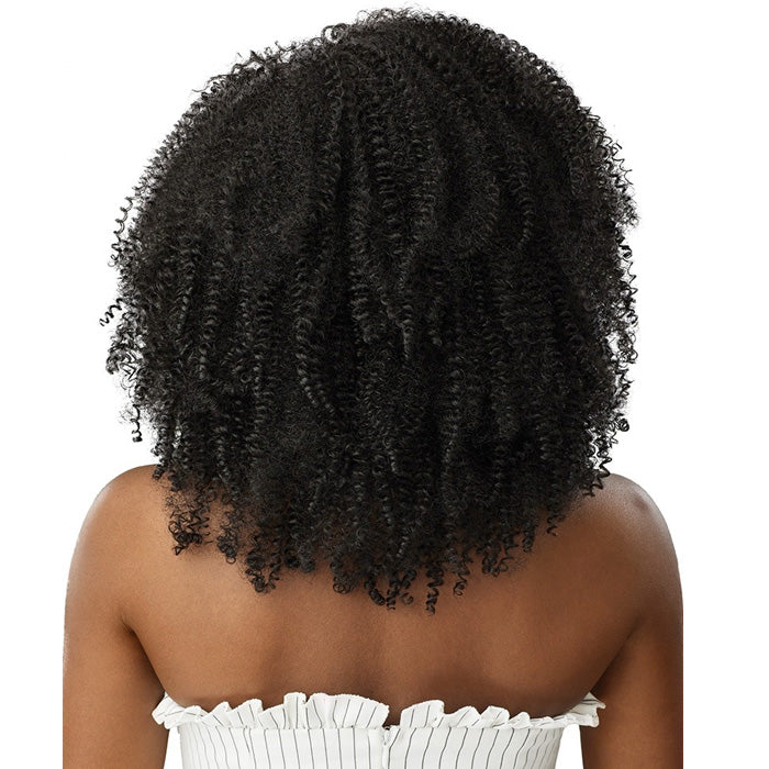 Outre Human Hair Blend Big Beautiful Hair Clip In Weave 9 PCS - SPRINGY AFRO 10" - Image 3