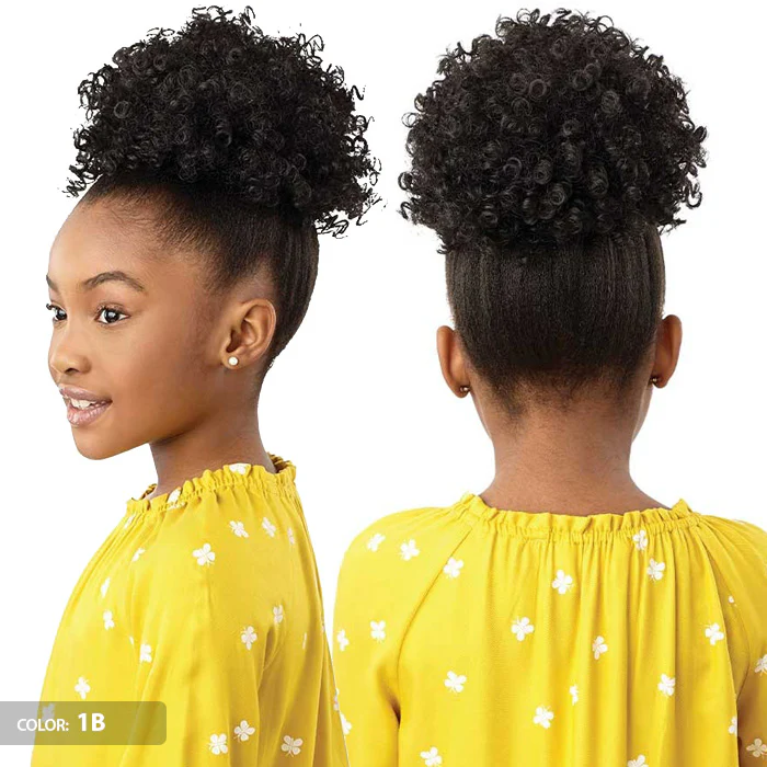 Outre Lil Looks Kids Drawstring Ponytail - COILY PUFF - Image 2