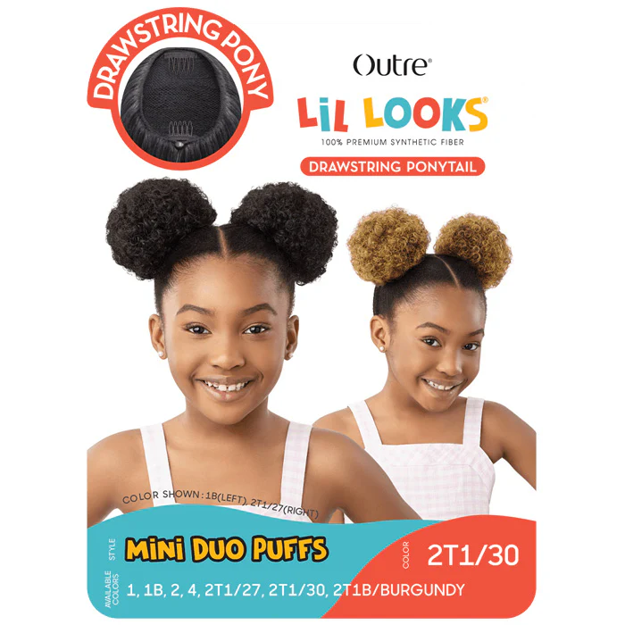 Outre Lil Looks Kids Drawstring Ponytail - MINI DUO PUFFS - Image 5