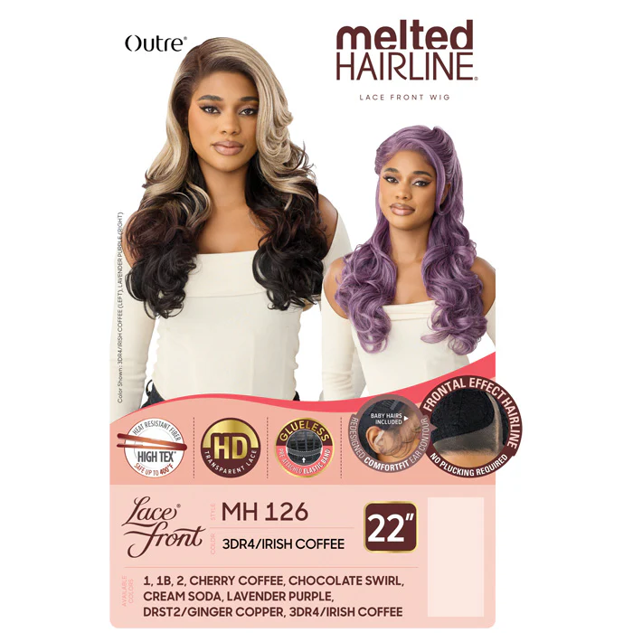 Outre Melted Hairline Glueless HD Deep Lace Side Part Front Wig - MH 126 - Image 5