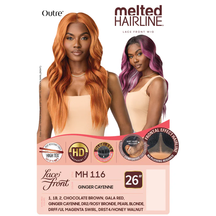 Outre Melted Hairline Glueless HD Lace Front Wig - MH 116 - Image 4
