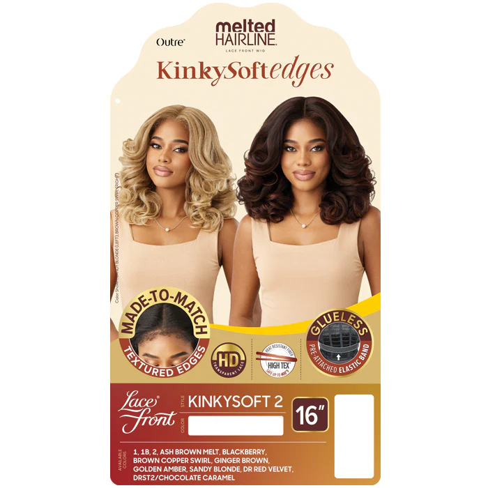 Outre Melted Hairline Kinky Soft Edges Glueless HD Lace Front Wig - KINKYSOFT 2 - Image 5