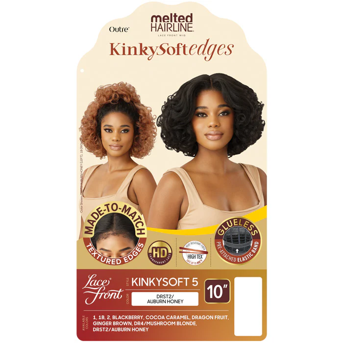 Outre Melted Hairline Kinky Soft Edges Glueless HD Lace Front Wig - KINKYSOFT 5 - Image 4