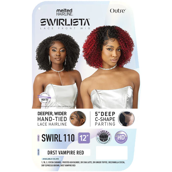 Outre Melted Hairline Swirlista Glueless HD Lace Front Wig - SWIRL 110 - 5" Deep C-Shape Parting - Image 4