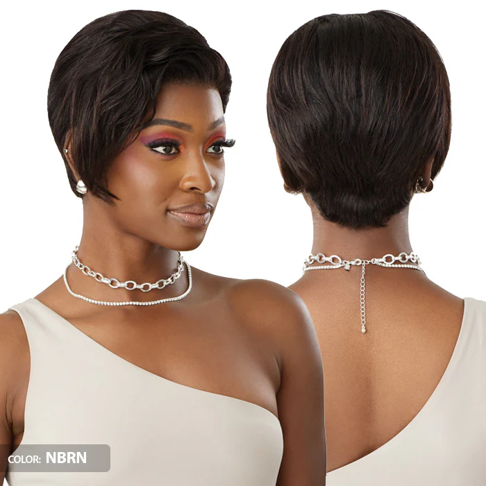 Outre My Tresses Black Label Premium 100% Unprocessed Human Hair 13x4 HD Lace Front Wig - HH-NATURAL PIXIE - Image 3