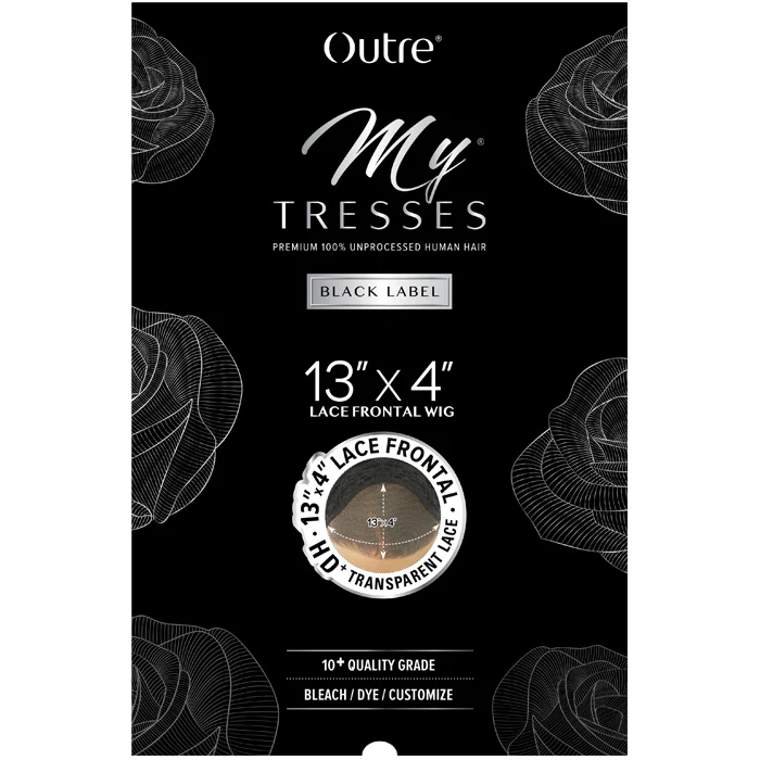 Outre My Tresses Black Label Premium 100% Unprocessed Human Hair HD 13x4 Lace Front Wig - HH-VIRGIN WAVY BOB 10" - Image 6