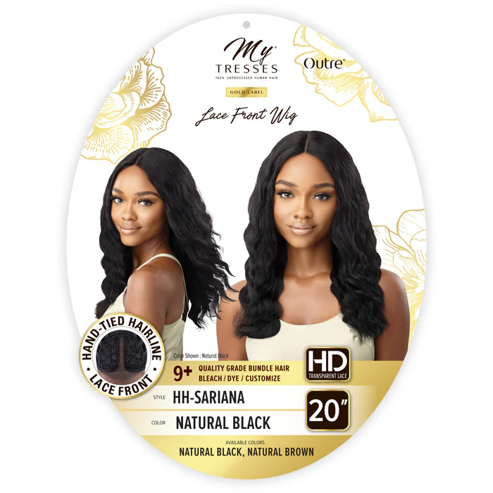 Outre My Tresses Gold Label 100% Unprocessed Human Hair HD Lace Front Wig - HH-SARIANA - Image 4