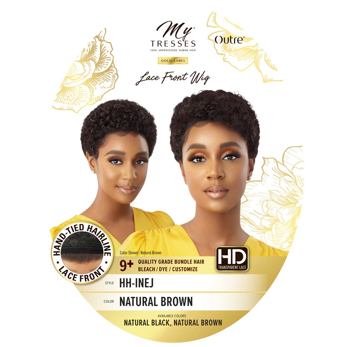 Outre My Tresses Gold Lable HD Lace Front Wig HH-INEJ -100% Unprocessed Human Hair - Image 6