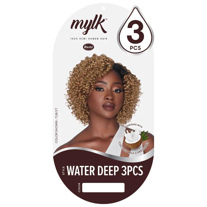 Outre Mylk 100% Remi Human Hair Weave - WATER DEEP 3PCS - Image 4