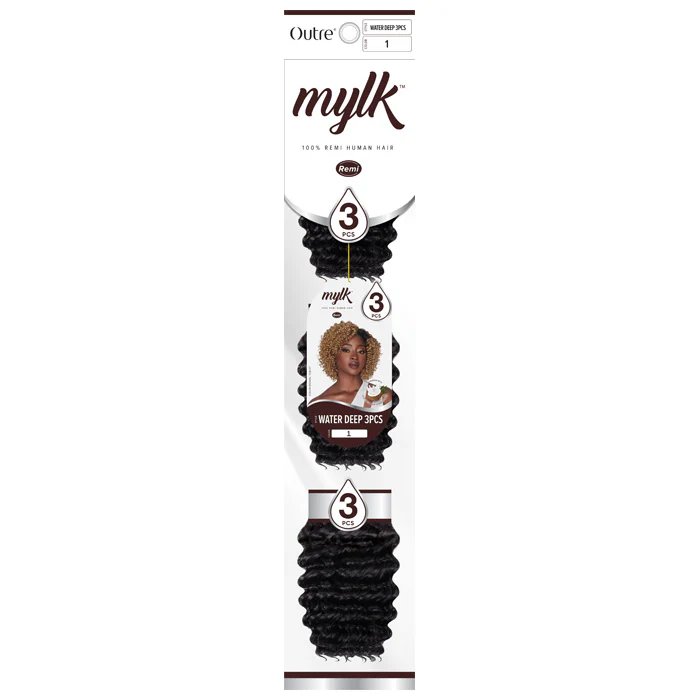 Outre Mylk 100% Remi Human Hair Weave - WATER DEEP 3PCS - Image 5