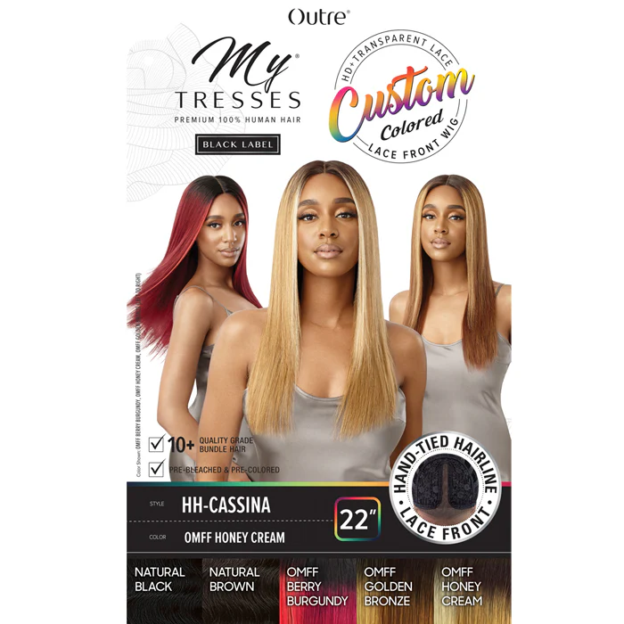 Outre Mytresses 100% Unprocessed Human Hair Custom Colored HD Lace Front Wig - CASSINA - Image 6