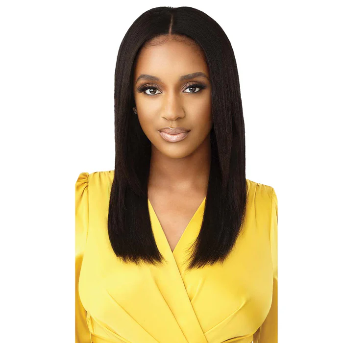 Outre Mytresses 100% Unprocessed Human Hair Leave Out U Part Cap Wig - DOMINICAN STRAIGHT 20 - Image 2
