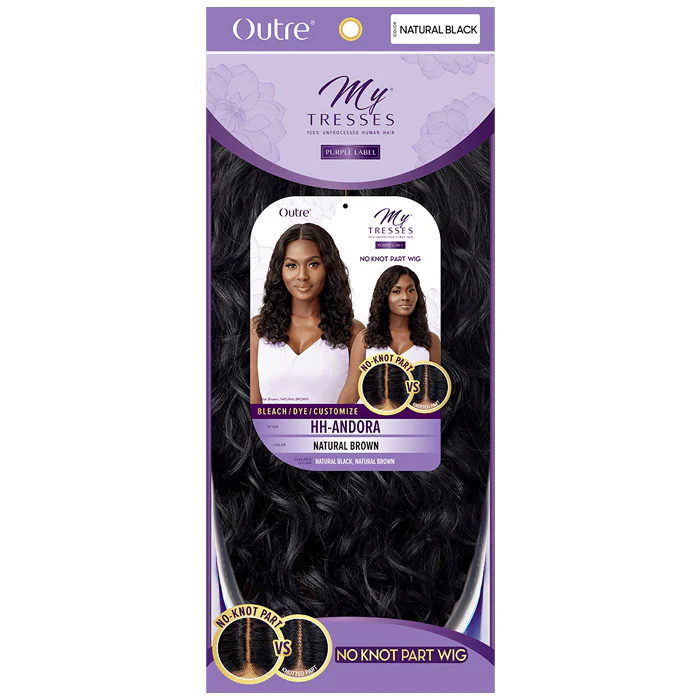 Outre My Tresses 100% Unprocessed Human Hair No Knot Part Lace Wig - ANDORA - Image 5