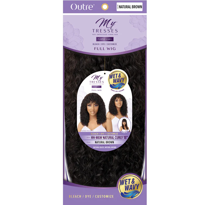 Outre Mytresses 100% Human Hair Wet & Wavy Full Wig - NATURAL CURLY 18 - Image 6