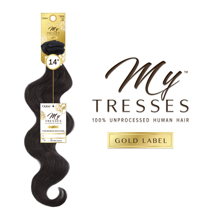 Outre MyTresses Gold Label 100% Unprocessed Human Hair Weave 8+ NATURAL BODY 22/24" - Image 2