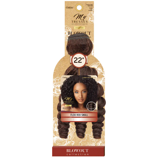 Outre MyTresses Gold Label Blowout Collection Unprocessed Human Hair Weave - FLEXI ROD SMALL - Image 6