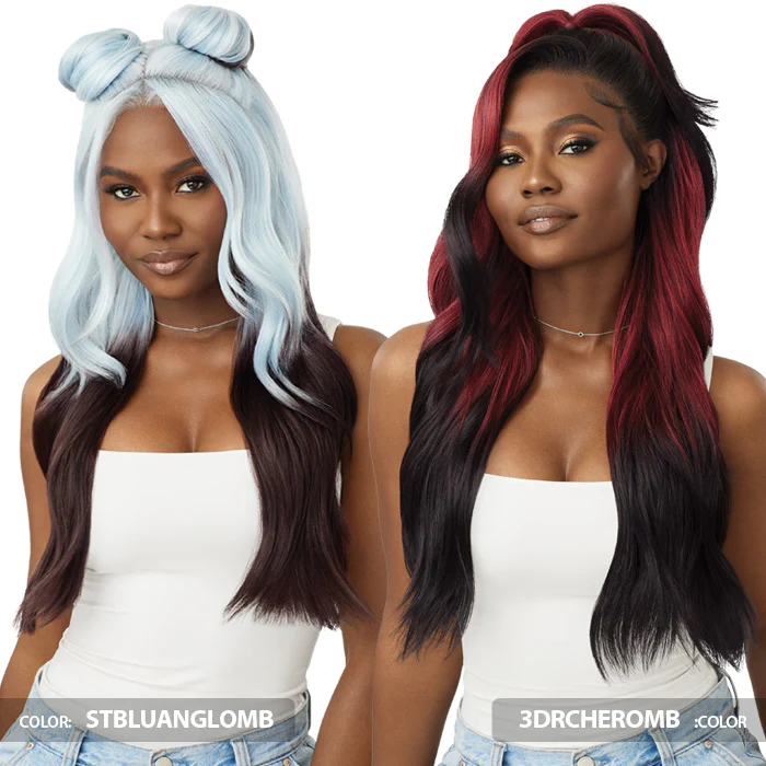 Outre Perfect Hairline Glueless 13x6 HD Lace Front Wig - JAANAY - Reverse Ombre - Image 2