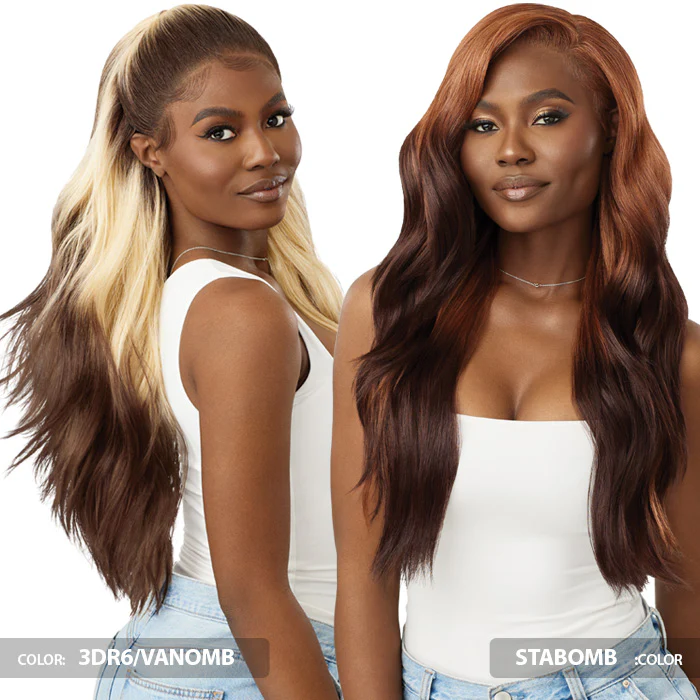 Outre Perfect Hairline Glueless 13x6 HD Lace Front Wig - JAANAY - Reverse Ombre - Image 3