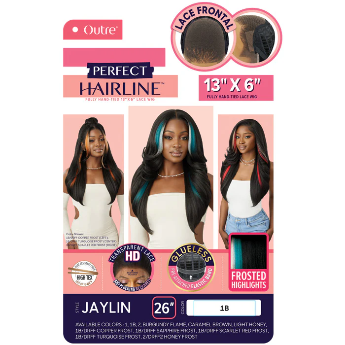 Outre Perfect Hairline Glueless Hand-Tied 13x6 HD Lace Front Wig - JAYLIN - Image 5