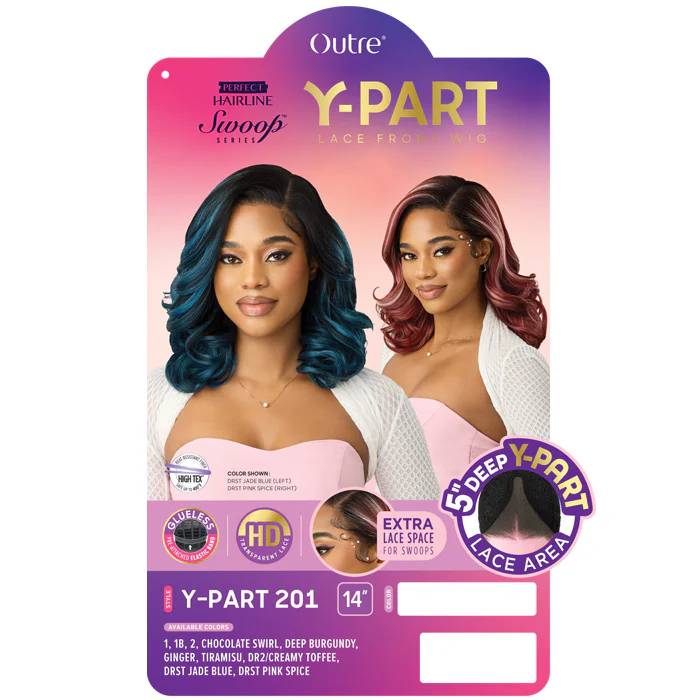Outre Perfect Hairline Swoop Series Glueless 5" Deep Y-Part HD Lace Front Wig - Y-PART 201 - Image 4