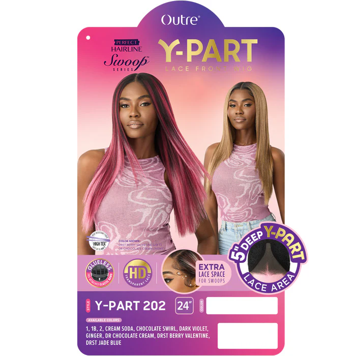 Outre Perfect Hairline Swoop Series Glueless 5" Deep Y-Part HD Lace Front Wig - Y-PART 202 - Image 4