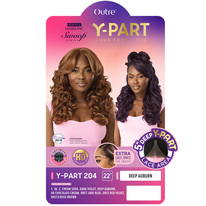 Outre Perfect Hairline Swoop Series Glueless 5" Deep Y-Part HD Lace Front Wig - Y-PART 204 - Image 4