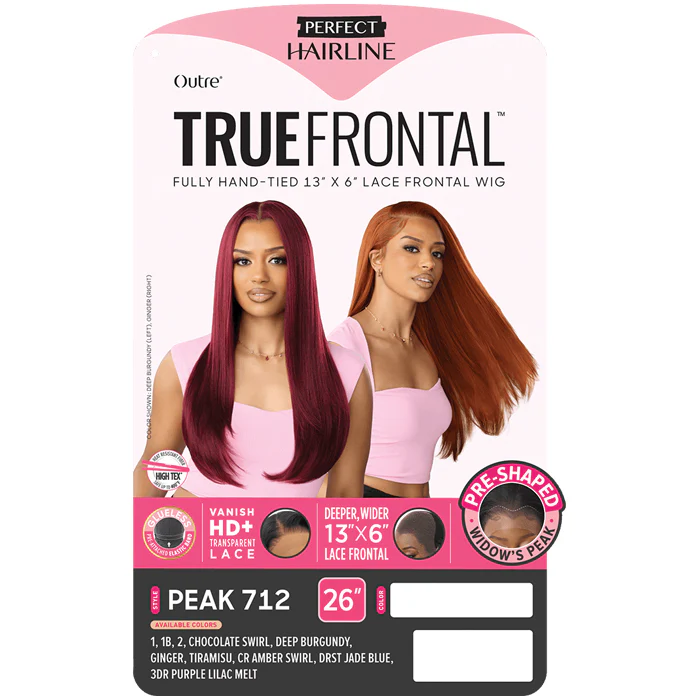 Outre Perfect Hairline True Frontal Glueless Widow's Peak 13x6 HD Lace Front Wig - PEAK 712 - Image 4