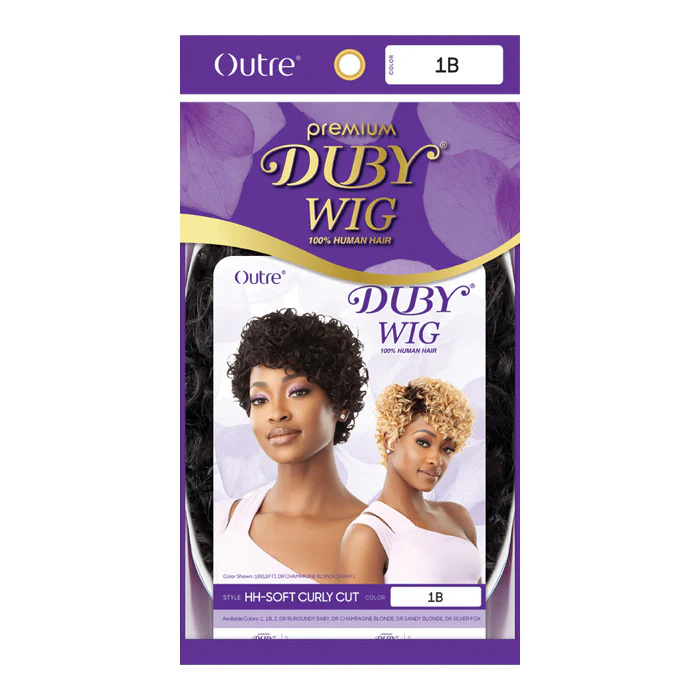 Outre Premium Duby Full Wig 100% Human Hair - HH-SOFT CURLY CUT - Image 4