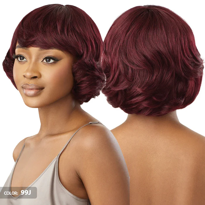 Outre Premium Duby Wig 100% Human Hair Full Wig - HH-AYSEL - Wavy Bob - Image 3
