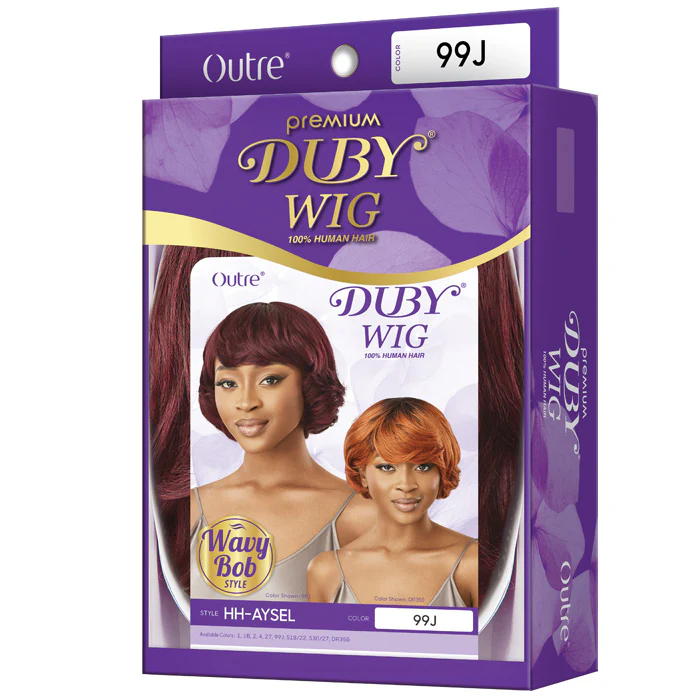 Outre Premium Duby Wig 100% Human Hair Full Wig - HH-AYSEL - Wavy Bob - Image 5