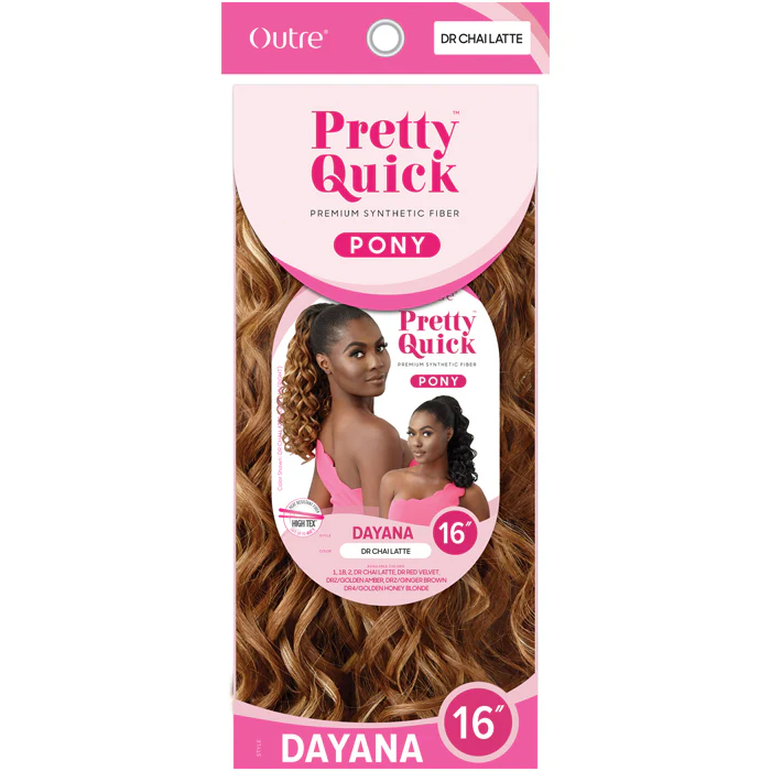 Outre Pretty Quick Drawstring Ponytail - DAYANA 16" - Image 5