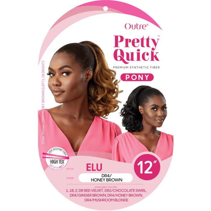 Outre Pretty Quick Drawstring Ponytail - ELU 12" - Image 4