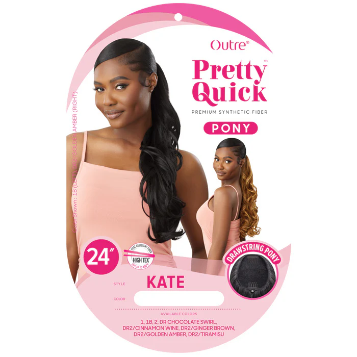Outre Pretty Quick Drawstring Ponytail - KATE 24" - Image 4