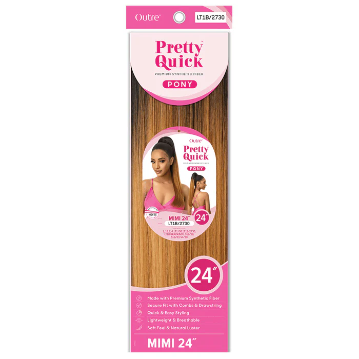 Outre Pretty Quick Drawstring Ponytail - MIMI 24" - Image 4