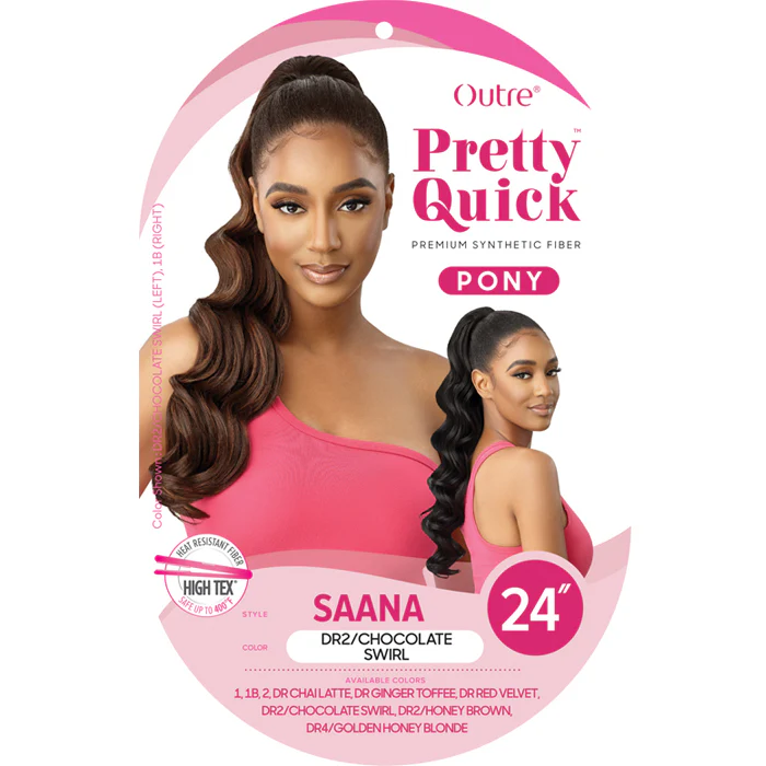 Outre Pretty Quick Drawstring Ponytail - SAANA 24" - Image 4