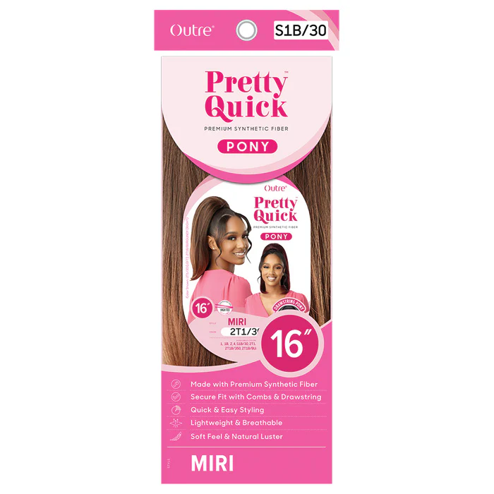 Outre Pretty Quick Pony Drawstring Ponytail - MIRI - Image 5